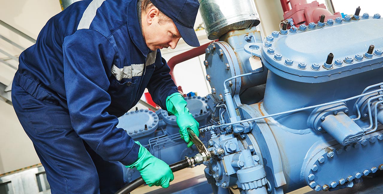 Steamfitter at work