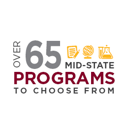 Over 65 Mid-State programs to choose from.