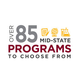 Over 85 Mid-State programs to choose from.