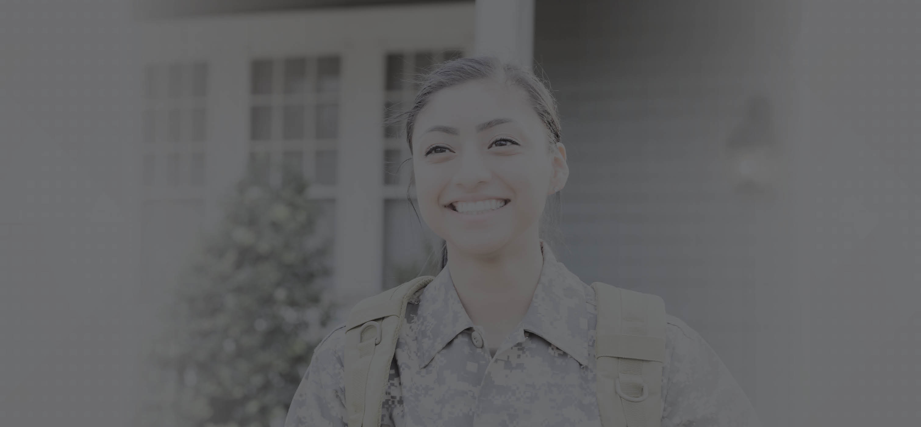 Female soldier in uniform.