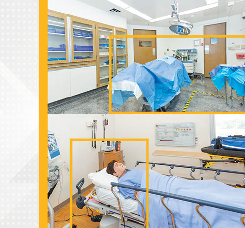 Healthcare simulation center and equipment