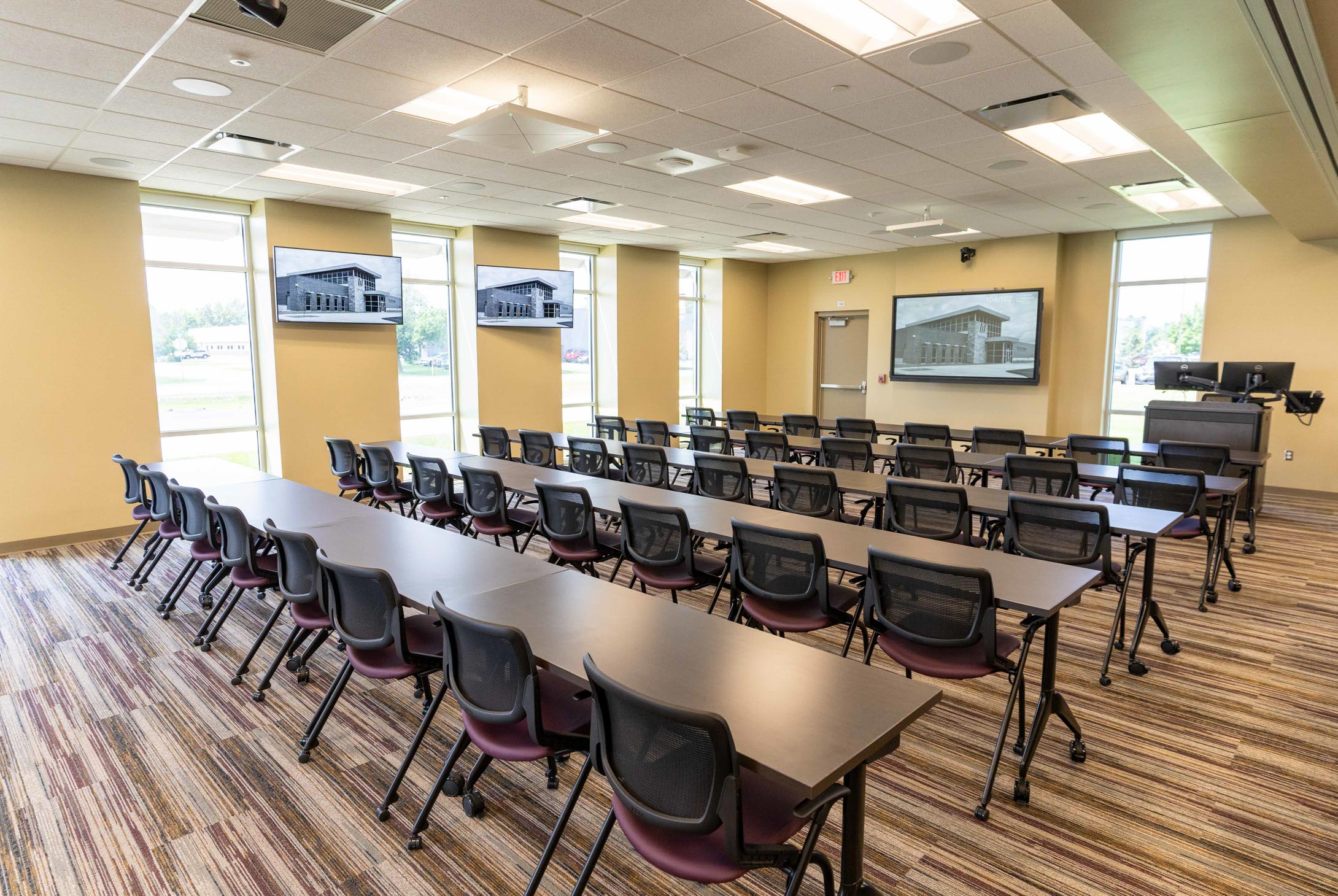 Alternate angle of Community Engagement Room at the AMETA Center.