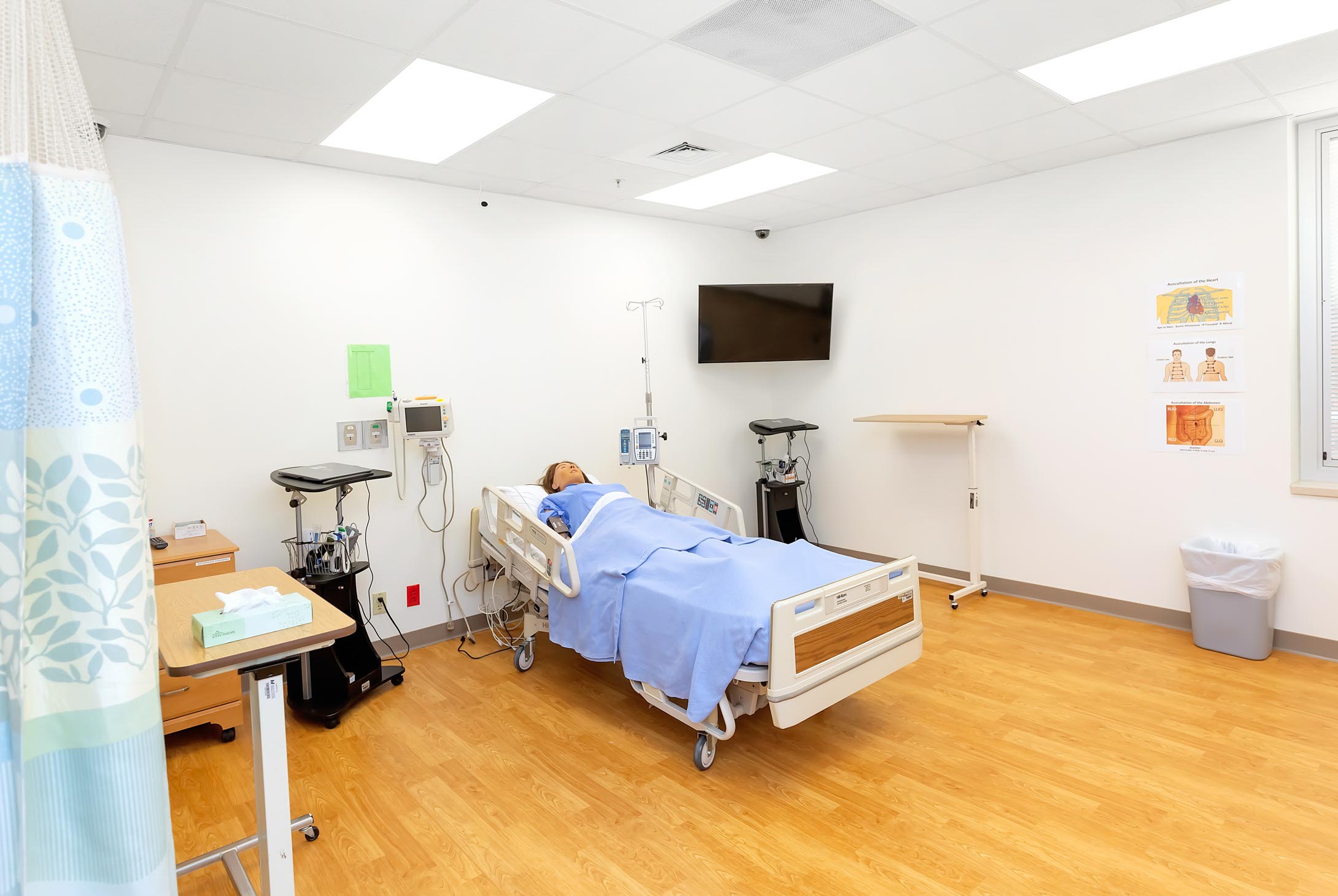 Healthcare Simulation Center patient room.