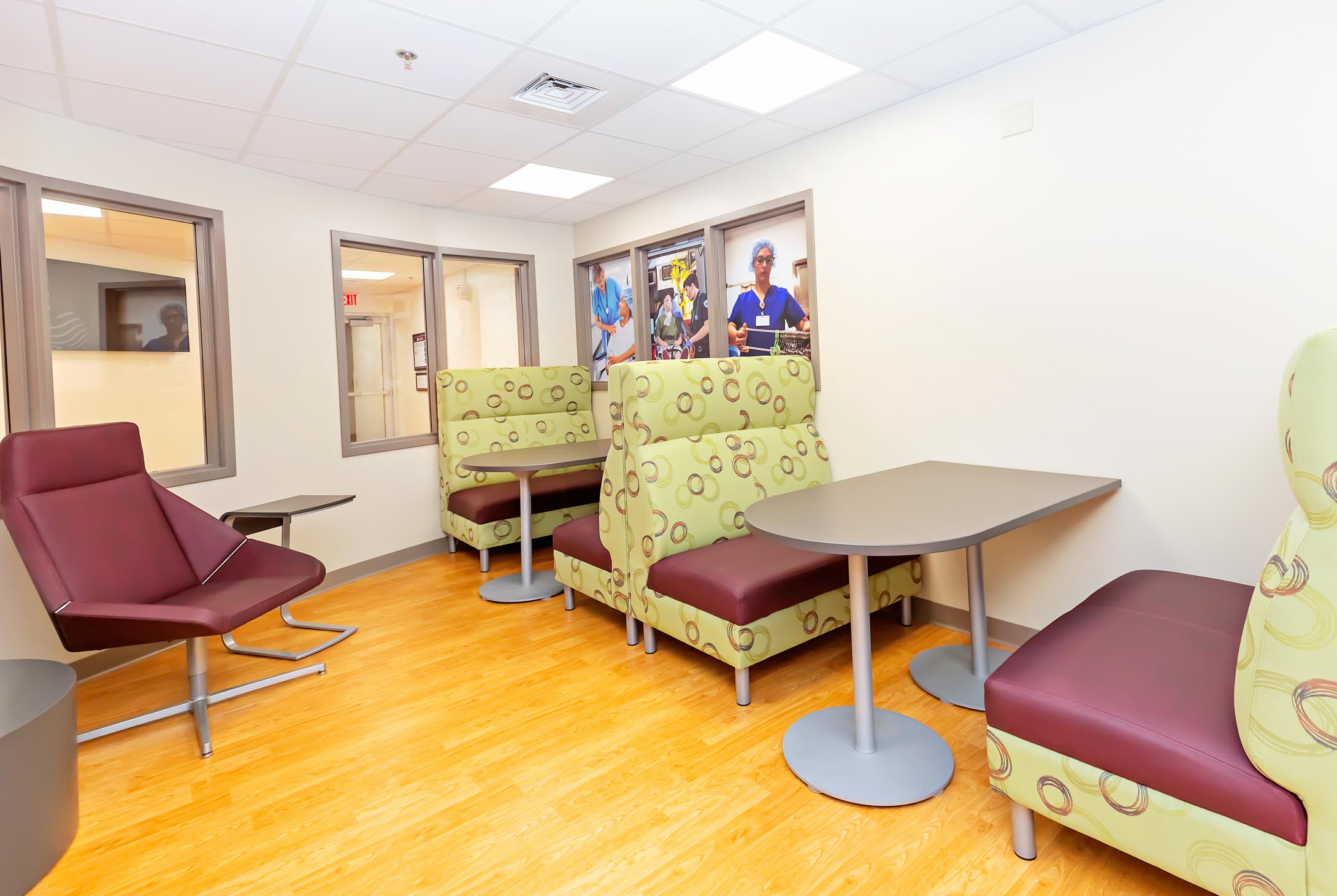 Healthcare Simulation Center seating area.