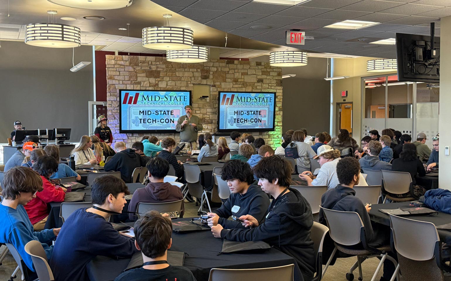 IT students gathered at Mid-State’s Tech-Con.
