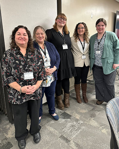 From left: Sharon Behrens (BPA advisor), Ellyn Buckley, Annika Kildahl, Michelle Lucek, and Cyanne Kube-Smith.