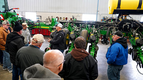 Farm Tour participants hear from Josh Bell of Bells’ Runway Acres in Marshfield