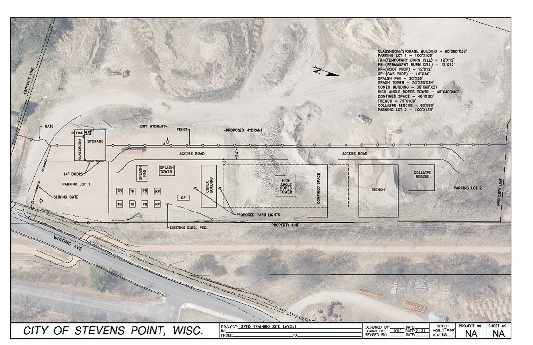 Rendering of the proposed Stevens Point Fire Department Training Center located at 3100 Whiting Avenue in Stevens Point. 