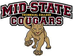 Mid-State Technical College Cougars with Grit Mascot