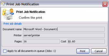 Print Notification