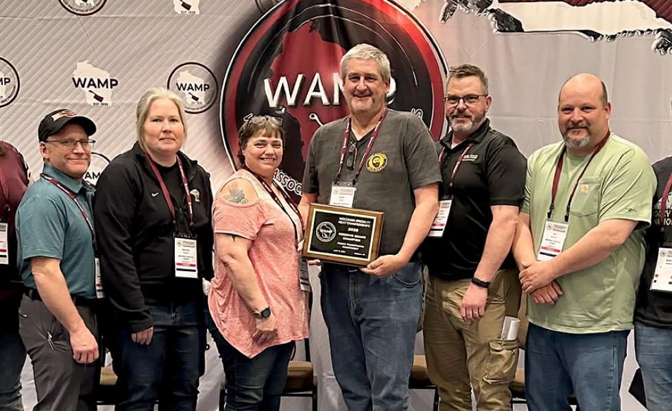Mid-State Technical College’s Advanced Meat Cutting and Butchery students, recipients of the Reserved Grand Champion award at the 2026 Wisconsin Specialty Meat Championship