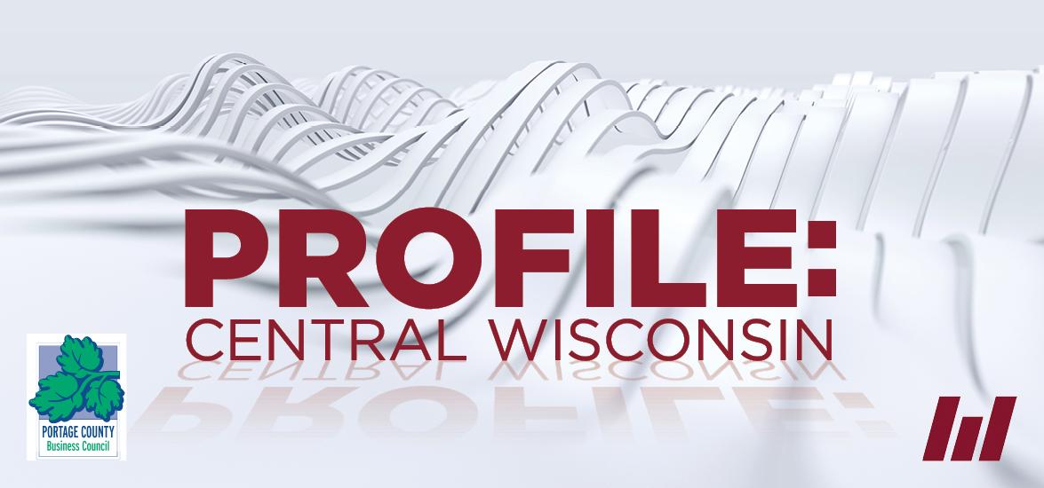 Profile: Central Wisconsin logo with Portage County Business Council and Mid-State logos