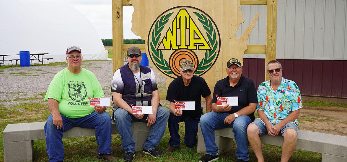 The winning team at the Mid-State Technical College Foundation seventh-annual Trapshoot Fundraiser in Nekoosa, Wis. From left: Fred Krause, Brian Krause, Kevin Krause, Dennis Saeger and Mike Bennett.