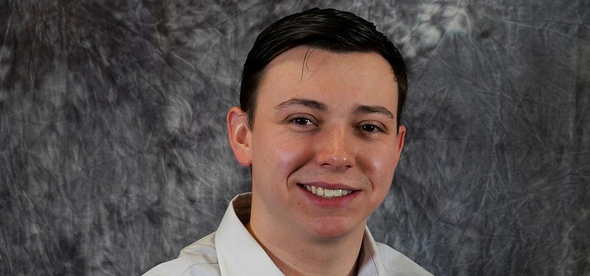 Digital Marketing program graduate Preston Schleihs. Schleihs competed in the MarketPlace Live simulation competition this spring as part of his Digital Marketing capstone class, placing in the top ten percent worldwide.