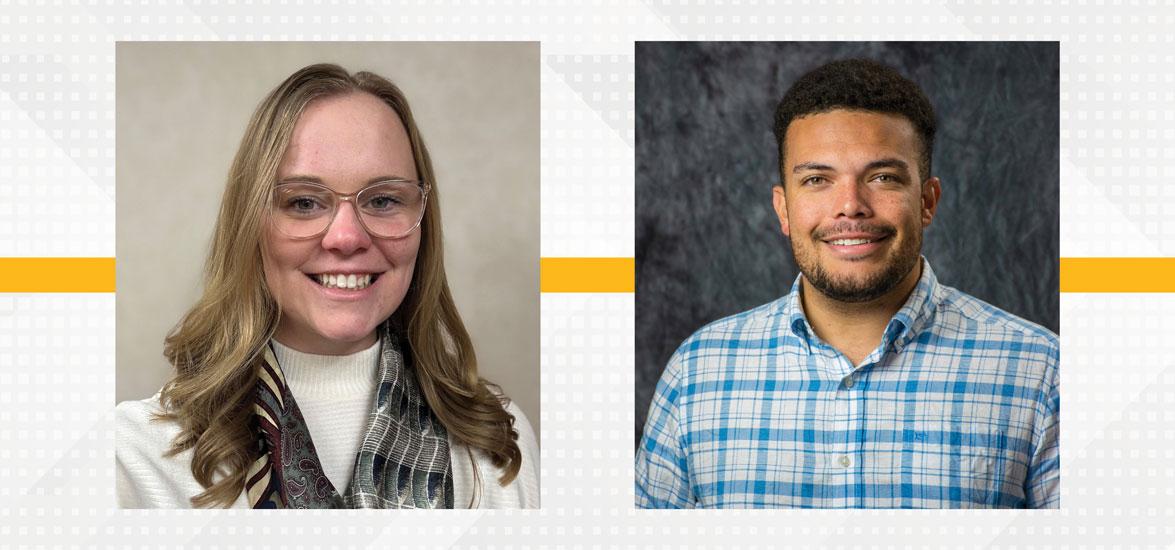 Sierra Van Rixel, workforce and professional development consultant, and Zach Edwards, adult outreach coordinator and pathway navigator, who will be bringing workforce and adult education services to rural communities with Mid-State Technical College’s Tailored Solutions for Adults and Employers Roadshow.
