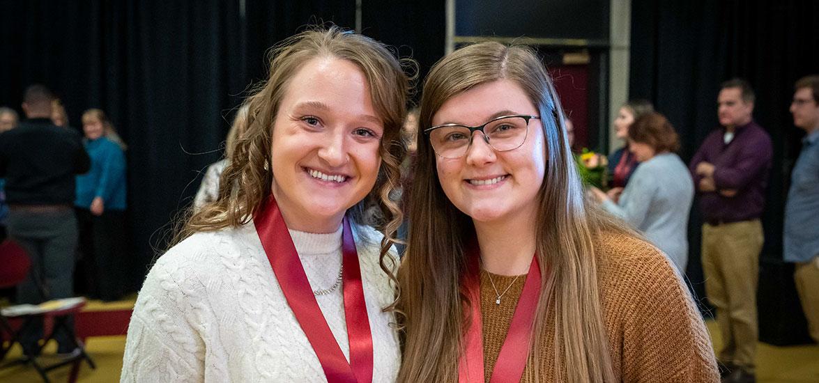 Brooke Myher and Kayla Schladweiler
