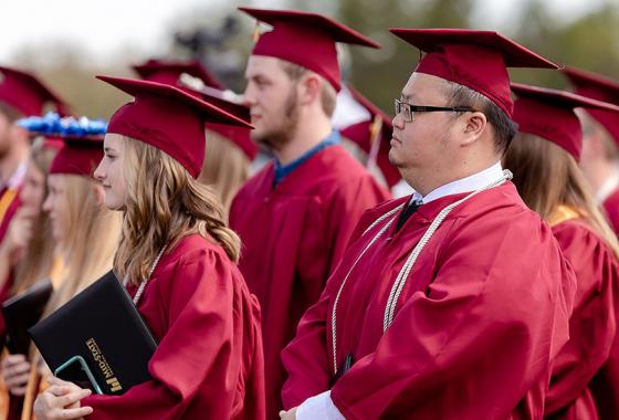 Mid-State graduates after receiving their diplomas at the College’s commencement ceremony on the Wisconsin Rapids Campus, May 14. 