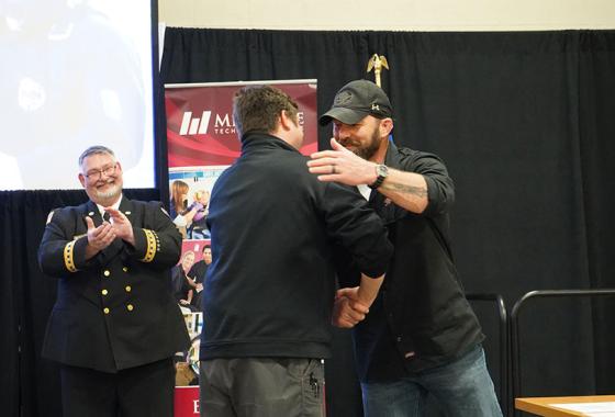 Mid-State paramedic student receives recognition for completing the core paramedic classes during the College’s recognition ceremony on the Wisconsin Rapids Campus, May 17.